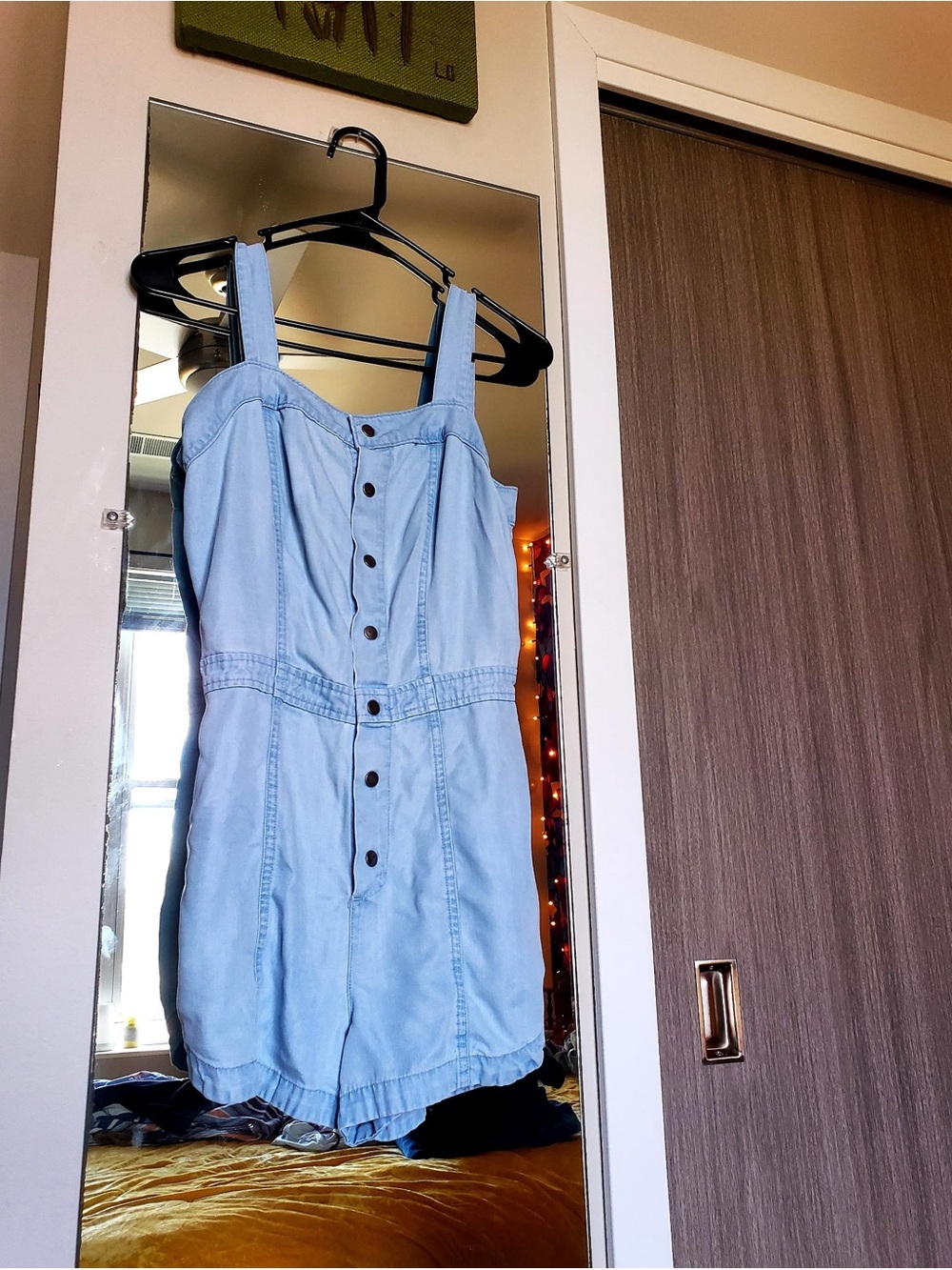 Light Blue Denim Romper One-Piece Soze S
